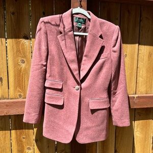 Ralph Lauren wool pink blazer